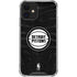 NBA Detroit Pistons Black Animal Print iPhone 12 Mini Clear Case