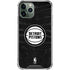 NBA Detroit Pistons Black Animal Print iPhone 12 Pro Clear Case
