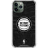 NBA Detroit Pistons Black Animal Print iPhone 12 Pro Max Clear Case