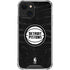 NBA Detroit Pistons Black Animal Print iPhone 13 Clear Case