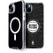 NBA Detroit Pistons Black Animal Print iPhone 15 Plus MagSafe Case