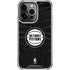 NBA Detroit Pistons Black Animal Print iPhone 15 Pro Clear Case