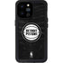 NBA Detroit Pistons Black Animal Print iPhone 14 Pro Max Waterproof Case