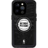 NBA Detroit Pistons Black Animal Print iPhone 14 Pro Waterproof Case