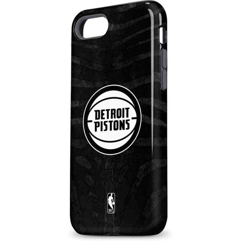 NBA Detroit Pistons Black Animal Print iPhone 7 Pro Case