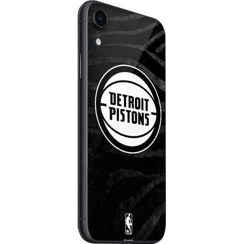 NBA Detroit Pistons Black Animal Print iPhone SE (2nd & 3rd Gen) Skin