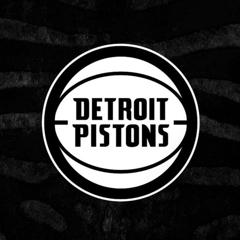 NBA Detroit Pistons Black Animal Print iPhone X Skin