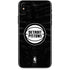 NBA Detroit Pistons Black Animal Print iPhone XS Skin