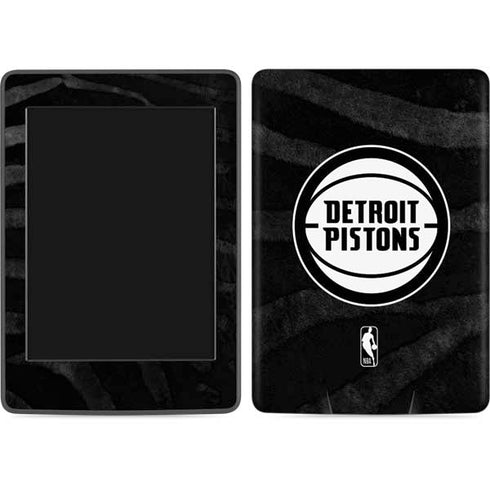 NBA Detroit Pistons Black Animal Print Amazon Kindle Skin