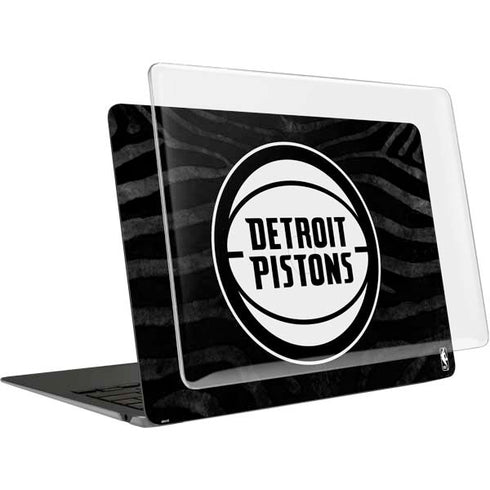 NBA Detroit Pistons Black Animal Print MacBook Air 13in (2020) Case plus Skin