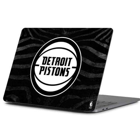 NBA Detroit Pistons Black Animal Print Apple MacBook Pro 13-inch Skin