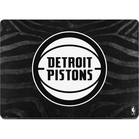 NBA Detroit Pistons Black Animal Print MacBook Pro 14in (2021-24) Skin