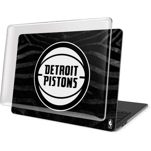 NBA Detroit Pistons Black Animal Print MacBook Pro 16in (2019-20) Case plus Skin