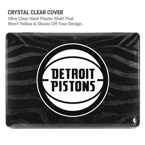 NBA Detroit Pistons Black Animal Print MacBook Pro 16in (2021-25) Case plus Skin