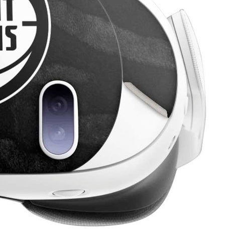 NBA Detroit Pistons Black Animal Print Meta Quest 3 Skin