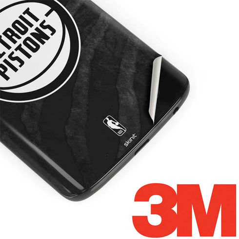 NBA Detroit Pistons Black Animal Print Moto G6 Skin