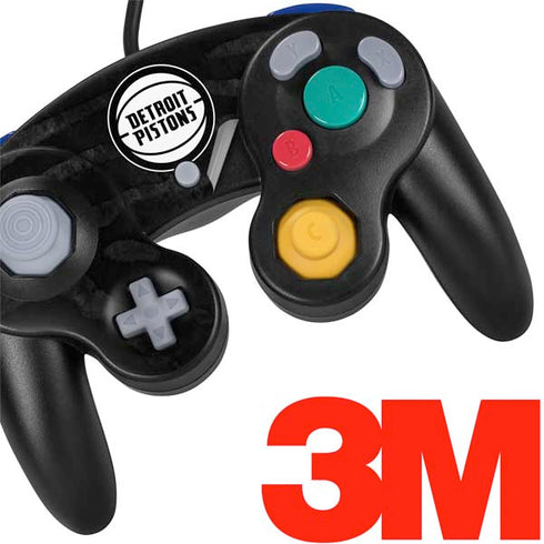 NBA Detroit Pistons Black Animal Print Nintendo GameCube Controller Skin