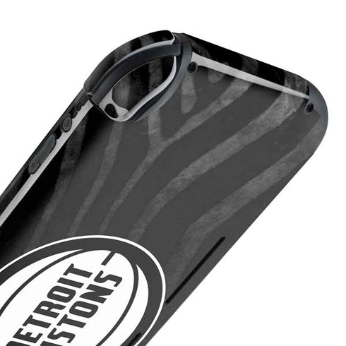 NBA Detroit Pistons Black Animal Print Nintendo Switch Lite Skin