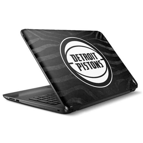 NBA Detroit Pistons Black Animal Print HP Notebook Skin