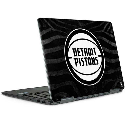 NBA Detroit Pistons Black Animal Print Notebook 9 Pro 13in (2017) Skin