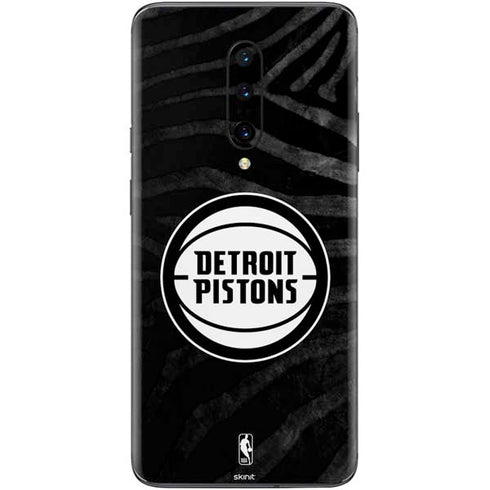 NBA Detroit Pistons Black Animal Print OnePlus 7 Pro Skin