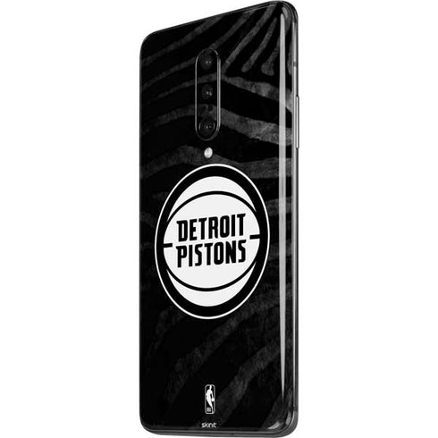 NBA Detroit Pistons Black Animal Print OnePlus 7 Pro Skin