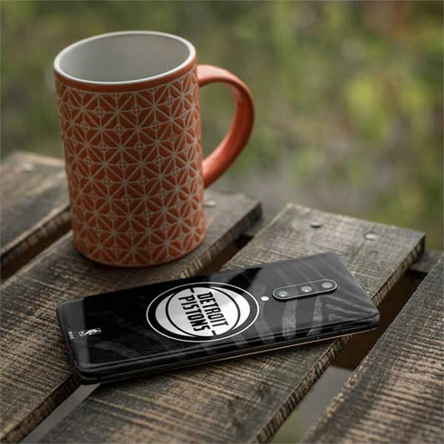 NBA Detroit Pistons Black Animal Print OnePlus 7 Pro Skin