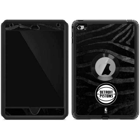 NBA Detroit Pistons Black Animal Print Otterbox Defender iPad Skin