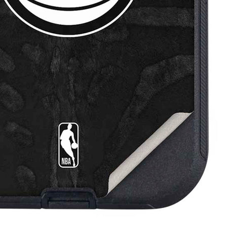 NBA Detroit Pistons Black Animal Print Otterbox Defender iPhone Skin