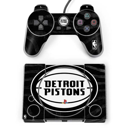 NBA Detroit Pistons Black Animal Print PlayStation Classic Bundle Skin