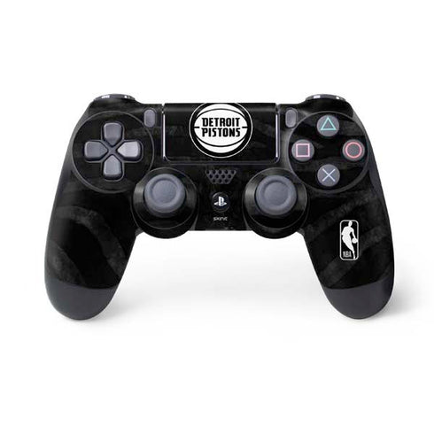 NBA Detroit Pistons Black Animal Print PS4 Controller Skin