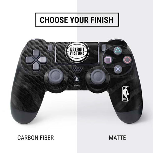 NBA Detroit Pistons Black Animal Print PS4 Controller Skin