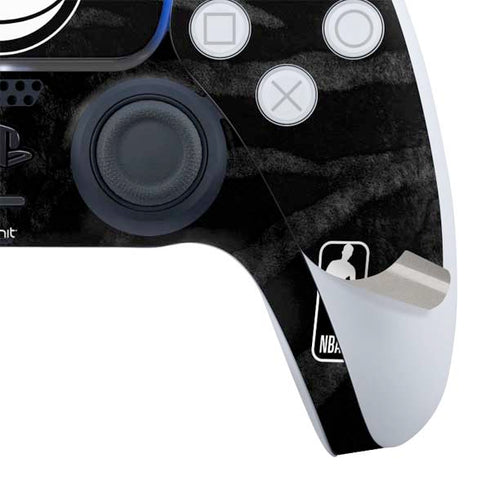 NBA Detroit Pistons Black Animal Print PS5 Controller Skin