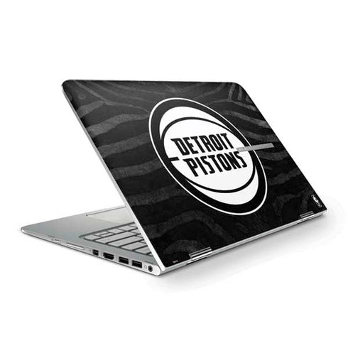 NBA Detroit Pistons Black Animal Print HP Spectre Skin