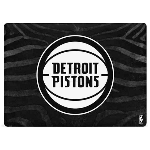 NBA Detroit Pistons Black Animal Print Surface Laptop 3 13.5in Skin
