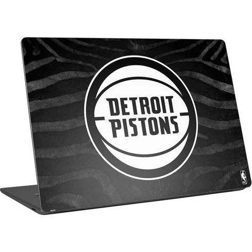 NBA Detroit Pistons Black Animal Print Surface Laptop 4 15in Skin