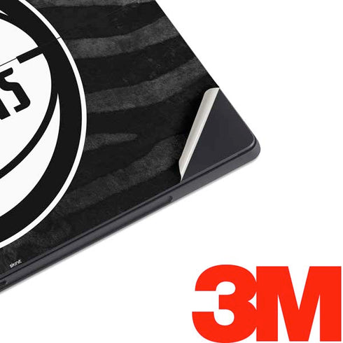 NBA Detroit Pistons Black Animal Print Surface Pro 6 Skin