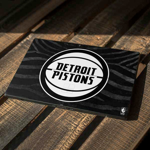 NBA Detroit Pistons Black Animal Print Surface Pro 7 Skin