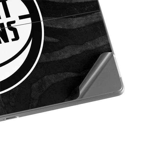 NBA Detroit Pistons Black Animal Print Surface Pro 8 Skin