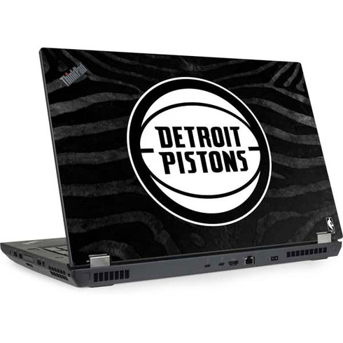 NBA Detroit Pistons Black Animal Print Lenovo ThinkPad Skin