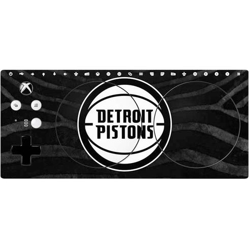 NBA Detroit Pistons Black Animal Print Xbox Adaptive Controller Skin