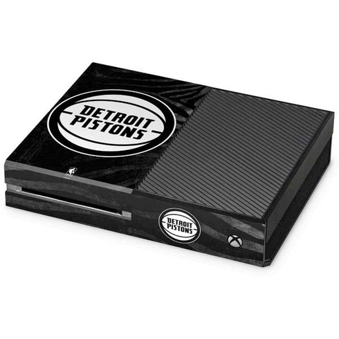 NBA Detroit Pistons Black Animal Print Xbox One Console Skin