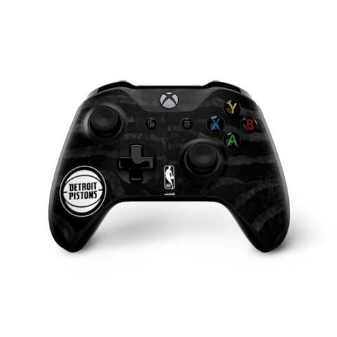 NBA Detroit Pistons Black Animal Print Xbox One X Controller Skin