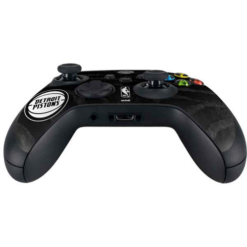 NBA Detroit Pistons Black Animal Print Xbox Series X Controller Skin