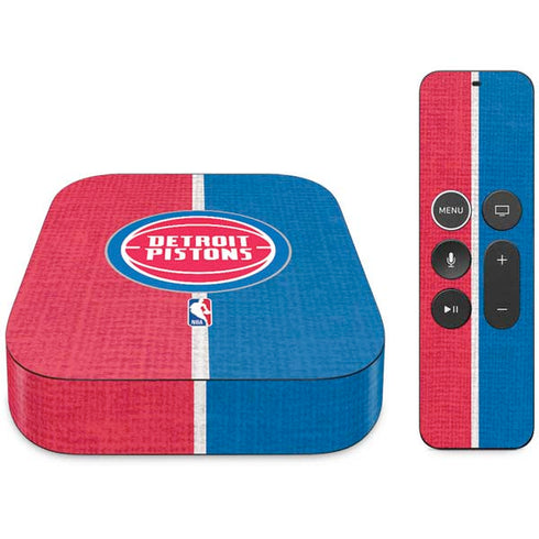 NBA Detroit Pistons Canvas Apple TV Skin