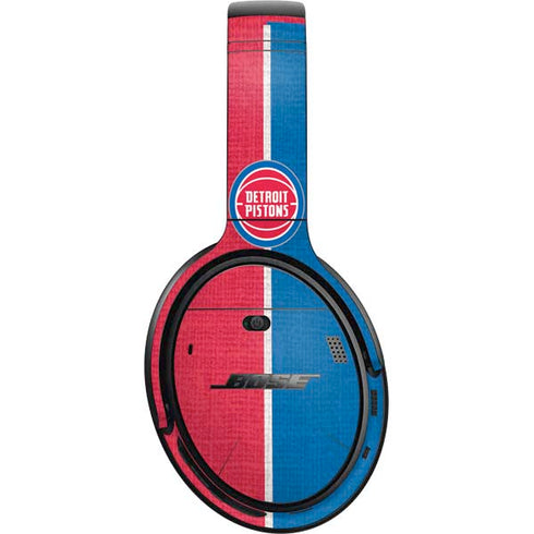 NBA Detroit Pistons Canvas Bose QuietComfort 35 II Headphones Skin