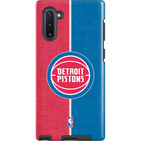 NBA Detroit Pistons Canvas Galaxy Note 10 Pro Case