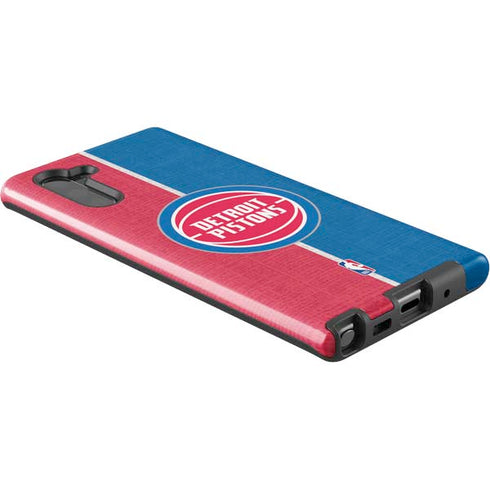 NBA Detroit Pistons Canvas Galaxy Note 10 Pro Case
