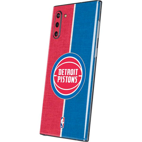 NBA Detroit Pistons Canvas Galaxy Note 10 Skin