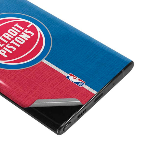 NBA Detroit Pistons Canvas Galaxy Note 10 Skin